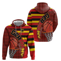 Basketball Fan Jersey Germany Zip Hoodie Die Mannschaft 2025 - Wonder Print Shop