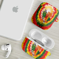 Lithuania Basketball AirPods Case Champions Skeleton of The Baltic Tie Dye Style - Wonder Print Shop