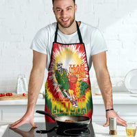 Lithuania Basketball Apron Champions Skeleton of The Baltic Tie Dye Style - Wonder Print Shop