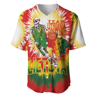 Custom Lithuania Basketball Baseball Jersey Champions Skeleton of The Baltic Tie Dye Style - Wonder Print Shop