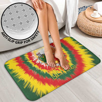 Lithuania Basketball Bathroom Set Champions Skeleton of The Baltic Tie Dye Style - Wonder Print Shop