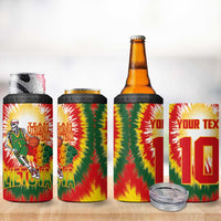 Custom Lithuania Basketball 4 in 1 Can Cooler Tumbler Champions Skeleton of The Baltic Tie Dye Style - Wonder Print Shop