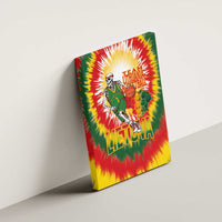 Lithuania Basketball Canvas Wall Art Champions Skeleton of The Baltic Tie Dye Style - Wonder Print Shop