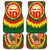Lithuania Basketball Car Mats Champions Skeleton of The Baltic Tie Dye Style - Wonder Print Shop