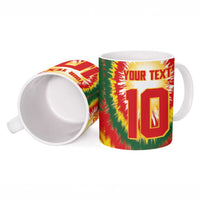 Custom Lithuania Basketball Ceramic Mug Champions Skeleton of The Baltic Tie Dye Style - Wonder Print Shop