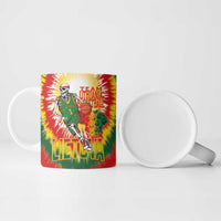Custom Lithuania Basketball Ceramic Mug Champions Skeleton of The Baltic Tie Dye Style - Wonder Print Shop