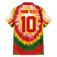 Custom Lithuania Basketball Family Matching Long Sleeve Bodycon Dress and Hawaiian Shirt Champions Skeleton of The Baltic Tie Dye Style - Wonder Print Shop