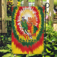 Lithuania Basketball Garden Flag Champions Skeleton of The Baltic Tie Dye Style - Wonder Print Shop