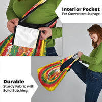 Lithuania Basketball Grocery Bag Champions Skeleton of The Baltic Tie Dye Style - Wonder Print Shop