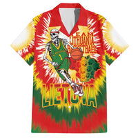 Custom Lithuania Basketball Hawaiian Shirt Champions Skeleton of The Baltic Tie Dye Style - Wonder Print Shop