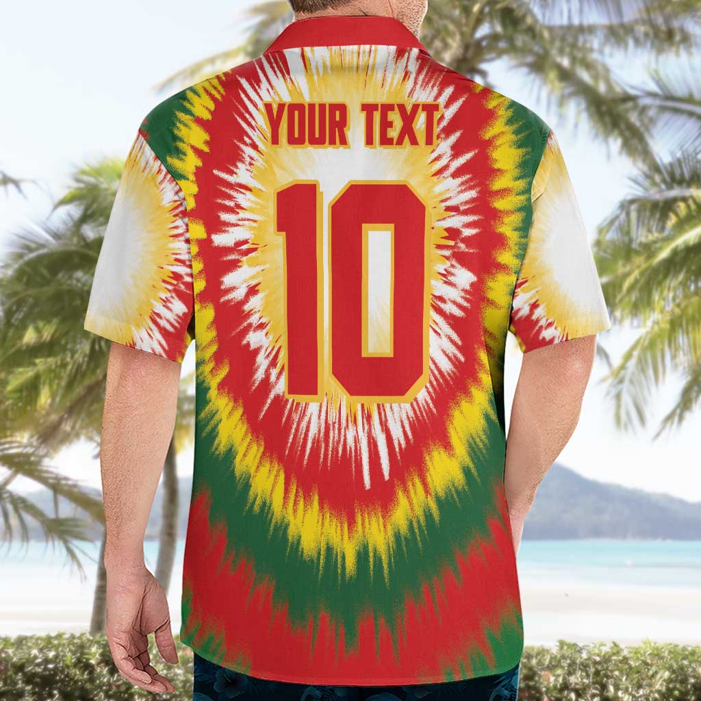 Custom Lithuania Basketball Hawaiian Shirt Champions Skeleton of The Baltic Tie Dye Style - Wonder Print Shop