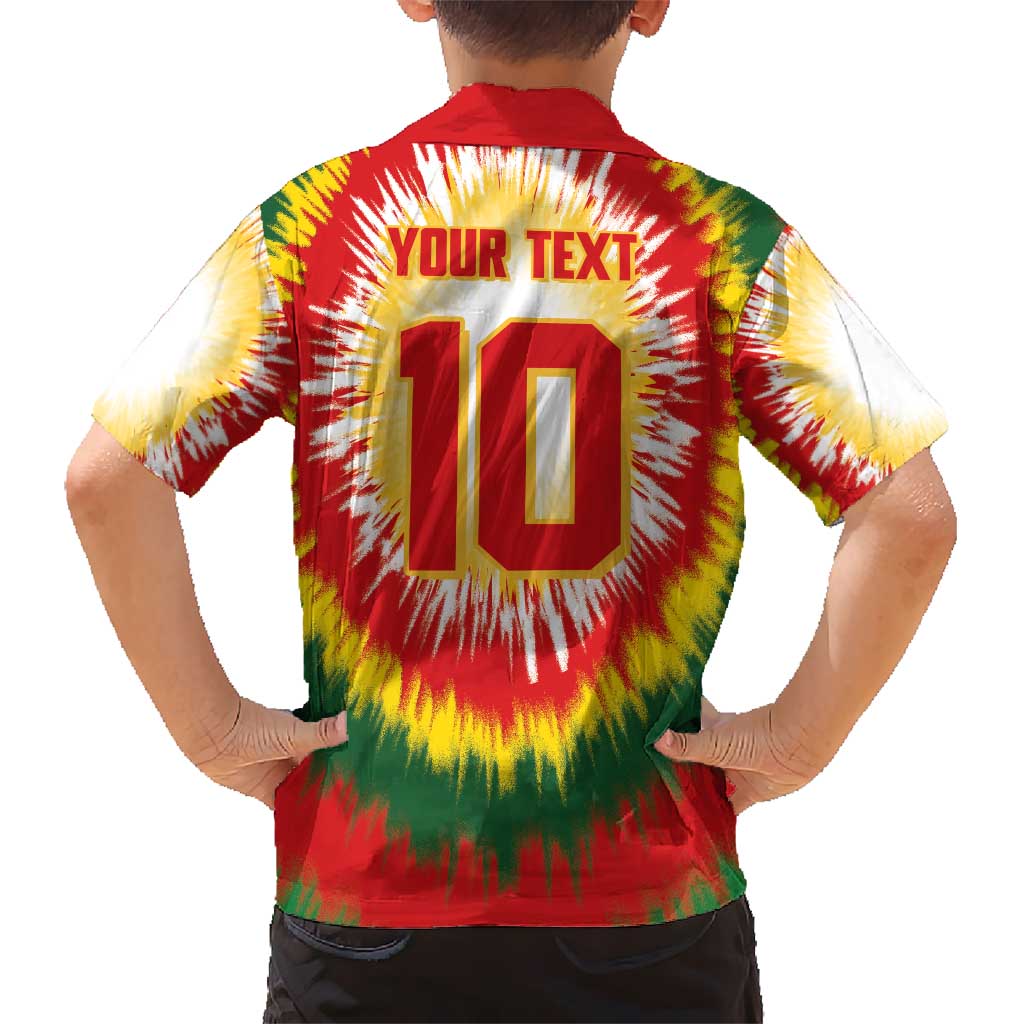 Custom Lithuania Basketball Hawaiian Shirt Champions Skeleton of The Baltic Tie Dye Style - Wonder Print Shop