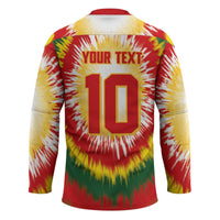 Custom Lithuania Basketball Hockey Jersey Champions Skeleton of The Baltic Tie Dye Style - Wonder Print Shop