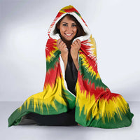 Lithuania Basketball Hooded Blanket Champions Skeleton of The Baltic Tie Dye Style - Wonder Print Shop