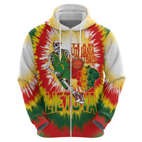 Custom Lithuania Basketball Hoodie Champions Skeleton of The Baltic Tie Dye Style - Wonder Print Shop