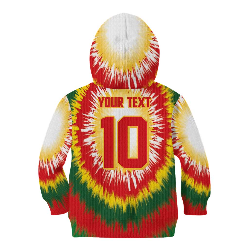 Custom Lithuania Basketball Kid Hoodie Champions Skeleton of The Baltic Tie Dye Style - Wonder Print Shop