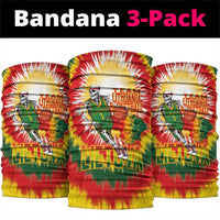Lithuania Basketball Neck Gaiter Champions Skeleton of The Baltic Tie Dye Style LT03
