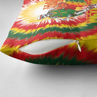 Lithuania Basketball Pillow Cover Champions Skeleton of The Baltic Tie Dye Style - Wonder Print Shop