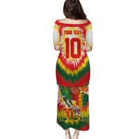 Custom Lithuania Basketball Puletasi Champions Skeleton of The Baltic Tie Dye Style - Wonder Print Shop