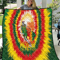 Lithuania Basketball Quilt Champions Skeleton of The Baltic Tie Dye Style - Wonder Print Shop