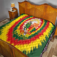 Lithuania Basketball Quilt Champions Skeleton of The Baltic Tie Dye Style - Wonder Print Shop