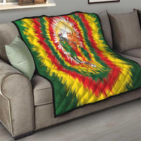 Lithuania Basketball Quilt Champions Skeleton of The Baltic Tie Dye Style - Wonder Print Shop