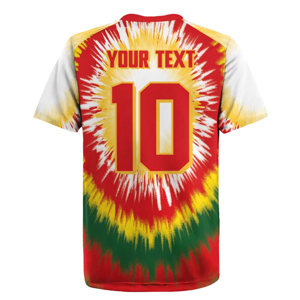 Custom Lithuania Basketball Rugby Jersey Champions Skeleton of The Baltic Tie Dye Style - Wonder Print Shop