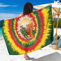 Lithuania Basketball Sarong Champions Skeleton of The Baltic Tie Dye Style - Wonder Print Shop