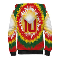Custom Lithuania Basketball Sherpa Hoodie Champions Skeleton of The Baltic Tie Dye Style - Wonder Print Shop