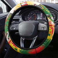 Lithuania Basketball Steering Wheel Cover Champions Skeleton of The Baltic Tie Dye Style - Wonder Print Shop