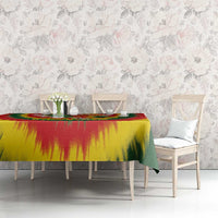 Lithuania Basketball Tablecloth Champions Skeleton of The Baltic Tie Dye Style - Wonder Print Shop