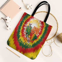 Lithuania Basketball Tote Bag Champions Skeleton of The Baltic Tie Dye Style - Wonder Print Shop