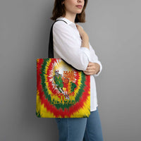 Lithuania Basketball Tote Bag Champions Skeleton of The Baltic Tie Dye Style - Wonder Print Shop