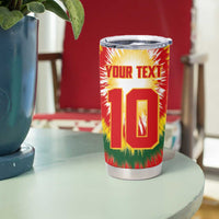 Custom Lithuania Basketball Tumbler Cup Champions Skeleton of The Baltic Tie Dye Style - Wonder Print Shop