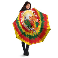 Lithuania Basketball Umbrella Champions Skeleton of The Baltic Tie Dye Style - Wonder Print Shop