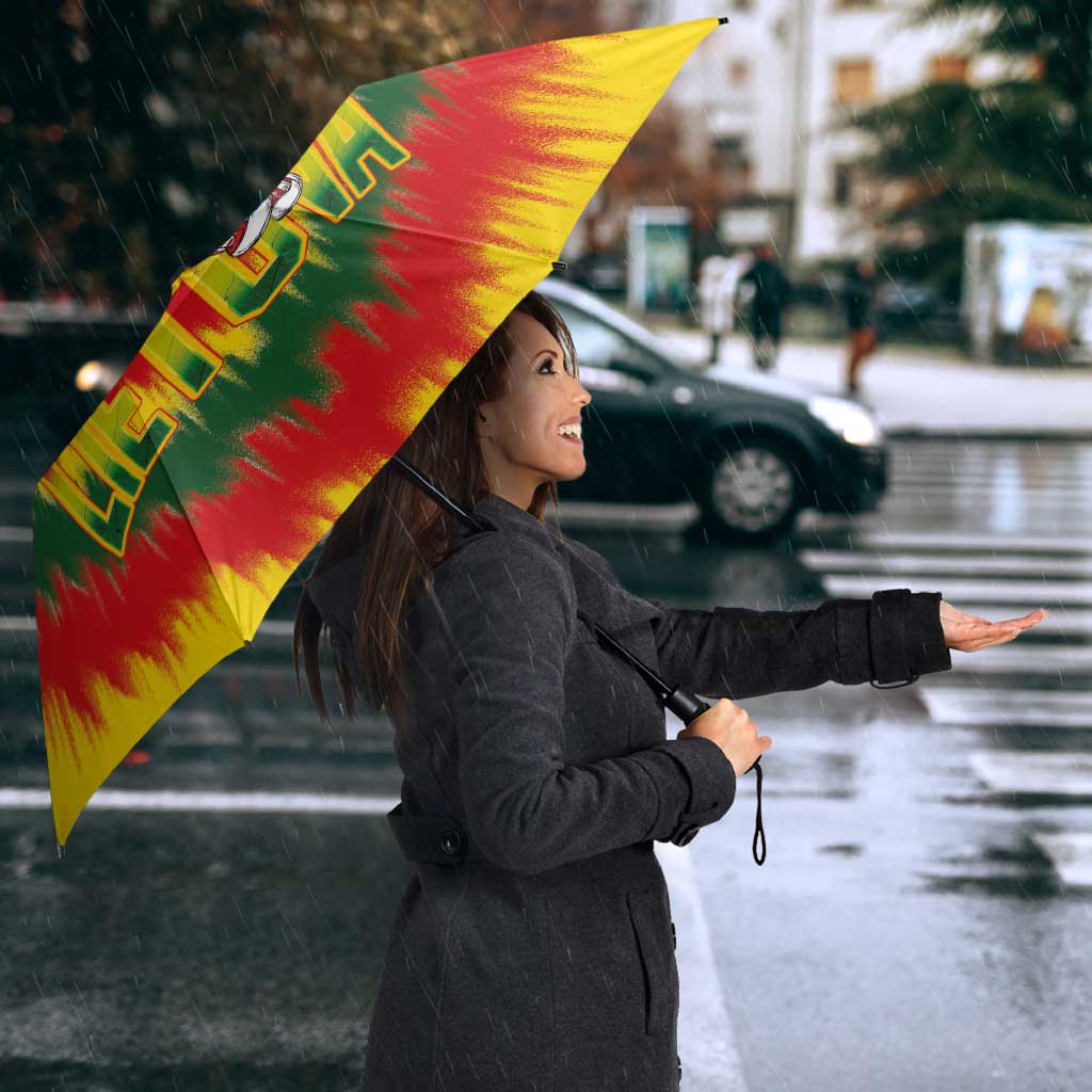 Lithuania Basketball Umbrella Champions Skeleton of The Baltic Tie Dye Style - Wonder Print Shop