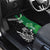 New Zealand And Ireland Rugby Custom Car Mats Maori Tiki With Shamrock