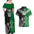 New Zealand And Ireland Rugby Custom Couples Matching Off Shoulder Maxi Dress and Hawaiian Shirt Maori Tiki With Shamrock
