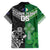 New Zealand And Ireland Rugby Custom Family Matching Off Shoulder Maxi Dress and Hawaiian Shirt Maori Tiki With Shamrock