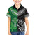 New Zealand And Ireland Rugby Custom Family Matching Off Shoulder Maxi Dress and Hawaiian Shirt Maori Tiki With Shamrock