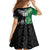 New Zealand And Ireland Rugby Custom Family Matching Summer Maxi Dress and Hawaiian Shirt Maori Tiki With Shamrock