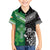 New Zealand And Ireland Rugby Custom Kid Hawaiian Shirt Maori Tiki With Shamrock