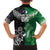 New Zealand And Ireland Rugby Custom Kid Hawaiian Shirt Maori Tiki With Shamrock