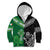 New Zealand And Ireland Rugby Custom Kid Hoodie Maori Tiki With Shamrock