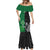 New Zealand And Ireland Rugby Custom Mermaid Dress Maori Tiki With Shamrock