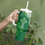 New Zealand And Ireland Rugby Custom Tumbler With Handle Maori Tiki With Shamrock