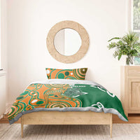 Australia And Ireland Rugby Bedding Set Walllabies And Shamrock Together