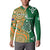 Australia And Ireland Rugby Custom Button Sweatshirt Walllabies And Shamrock Together
