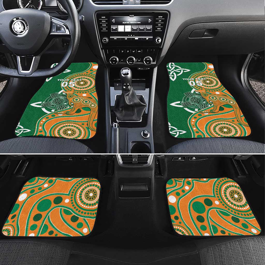 Australia And Ireland Rugby Car Mats Walllabies And Shamrock Together
