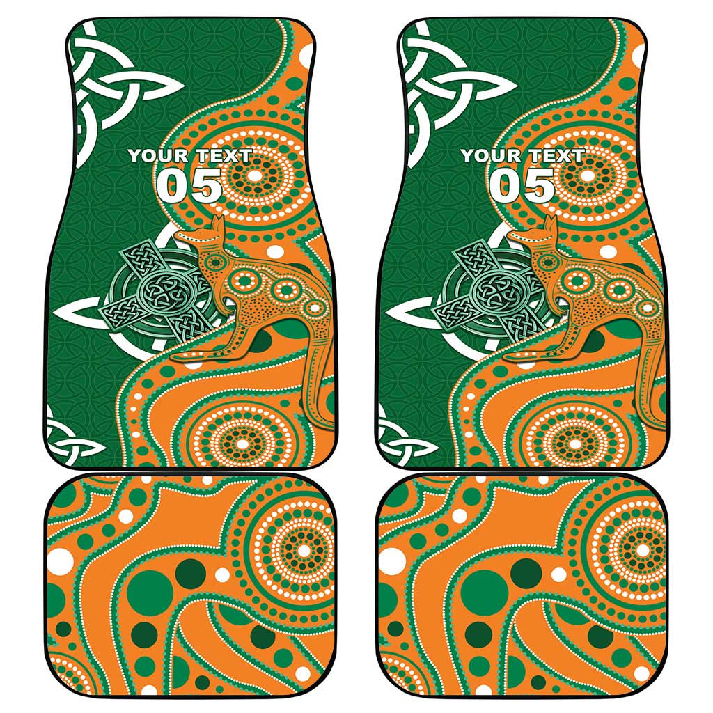 Australia And Ireland Rugby Car Mats Walllabies And Shamrock Together